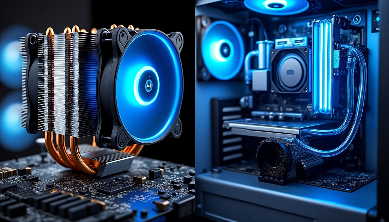 découvrez les avantages et inconvénients du ventirad et du watercooling pour le refroidissement efficace de votre processeur.